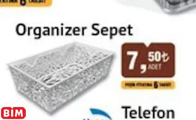 ORGANİZER SEPET ORGANİZER SEPET